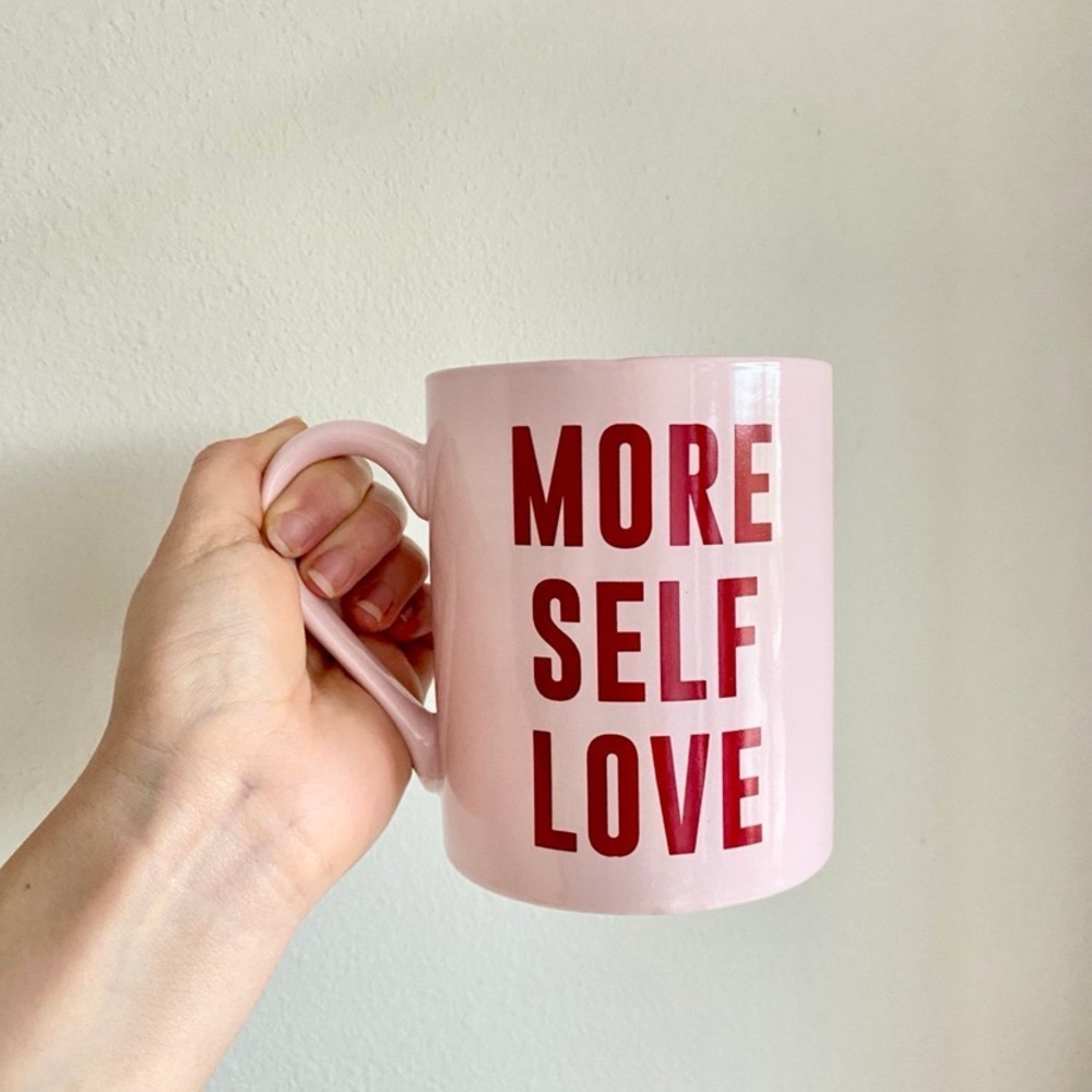 Urban Outfitters Pink and Red Love Mug